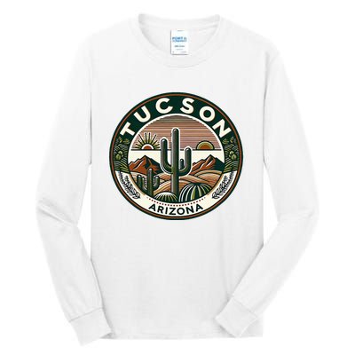 Tucson Arizona Southwestern Saguaro Cacti Desert Landscape Tall Long Sleeve T-Shirt