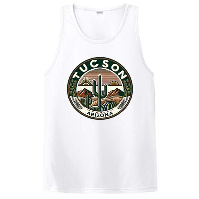 Tucson Arizona Southwestern Saguaro Cacti Desert Landscape PosiCharge Competitor Tank