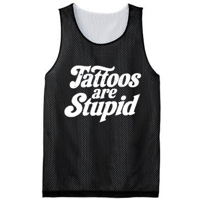Tattoos Are Stupid Mesh Reversible Basketball Jersey Tank