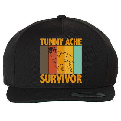 Tummy Ache Survivor Vintage Wool Snapback Cap