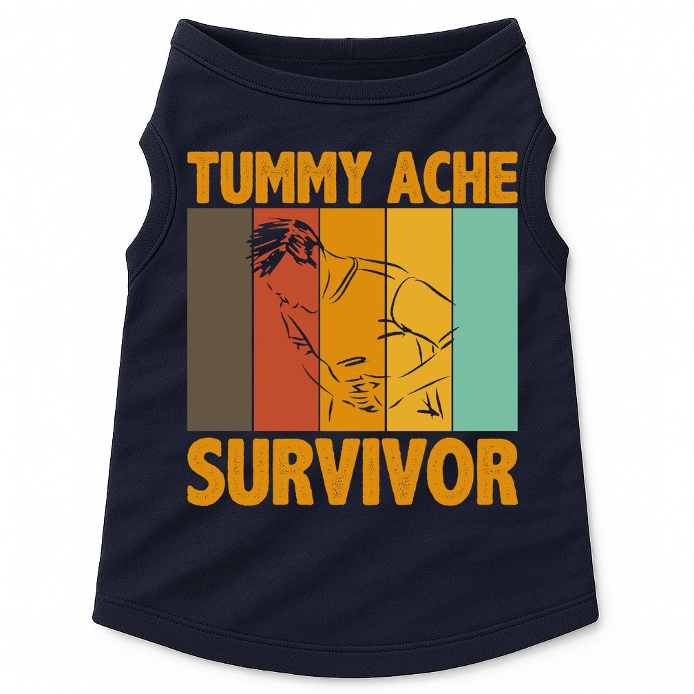 Tummy Ache Survivor Vintage Doggie Tank