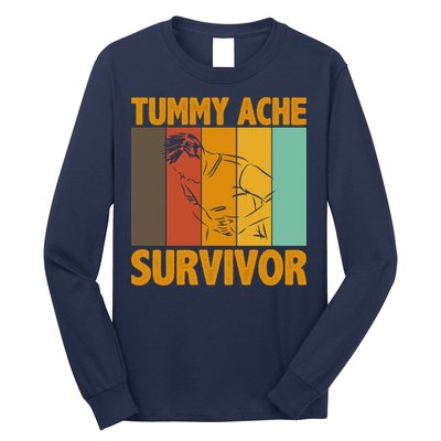 Tummy Ache Survivor Vintage Long Sleeve Shirt