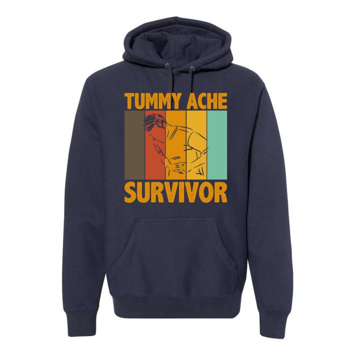 Tummy Ache Survivor Vintage Premium Hoodie