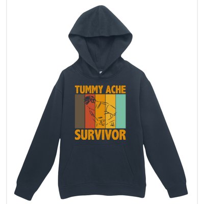 Tummy Ache Survivor Vintage Urban Pullover Hoodie