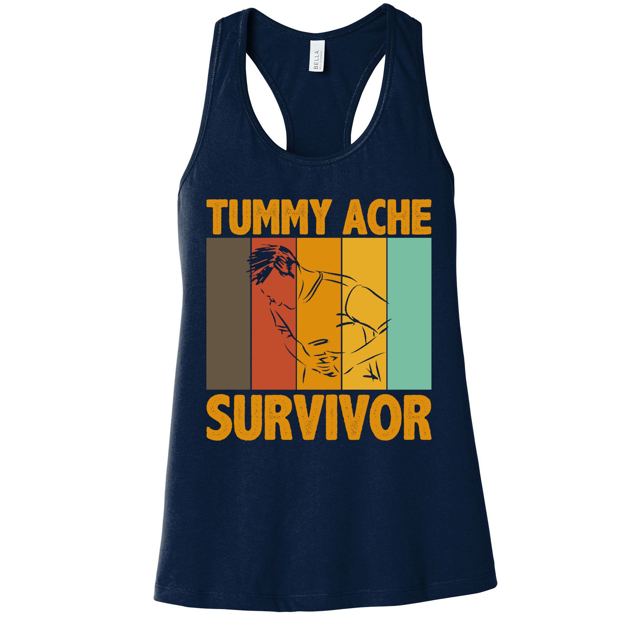 Tummy Ache Survivor Vintage Womens Tank Top