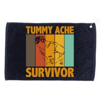 Tummy Ache Survivor Vintage Grommeted Golf Towel