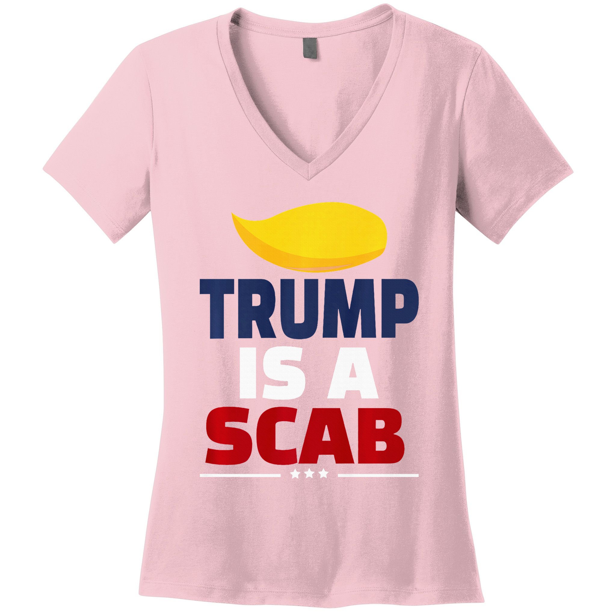 Trump’S A Scab Trump Is A Scab Premium Women's V-Neck T-Shirt