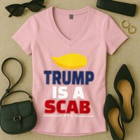 Trump’S A Scab Trump Is A Scab Premium Women's V-Neck T-Shirt