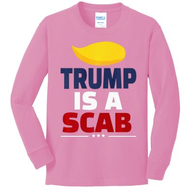 Trump’S A Scab Trump Is A Scab Premium Kids Long Sleeve Shirt