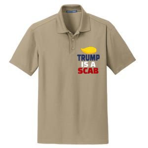 Trump’S A Scab Trump Is A Scab Premium Dry Zone Grid Polo