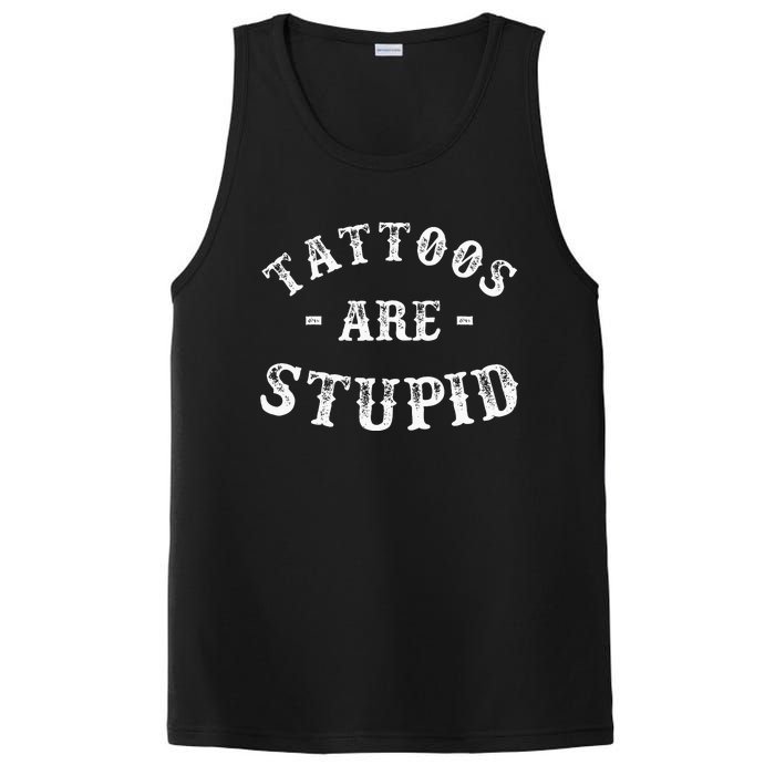 Tattoos Are Stupid Funny Sarcastic Ink Addict Tattoo Men PosiCharge Competitor Tank