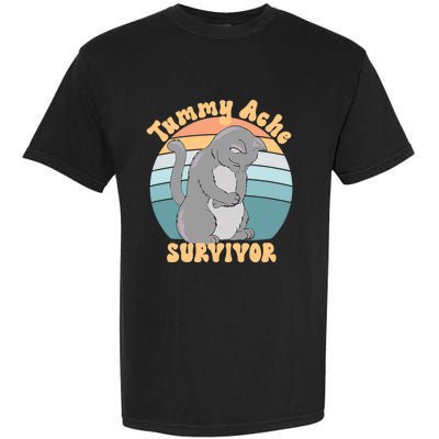 Tummy Ache Survivor Cat Garment-Dyed Heavyweight T-Shirt