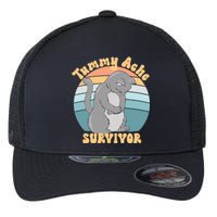 Tummy Ache Survivor Cat Flexfit Unipanel Trucker Cap