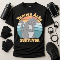 Tummy Ache Survivor Cat Cooling Performance Crew T-Shirt