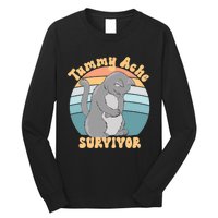 Tummy Ache Survivor Cat Long Sleeve Shirt