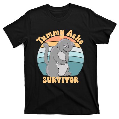 Tummy Ache Survivor Cat T-Shirt