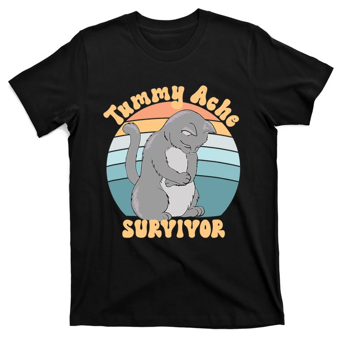 Tummy Ache Survivor Cat T-Shirt