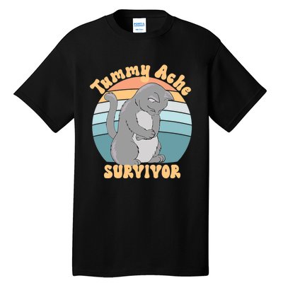 Tummy Ache Survivor Cat Tall T-Shirt