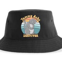 Tummy Ache Survivor Cat Sustainable Bucket Hat