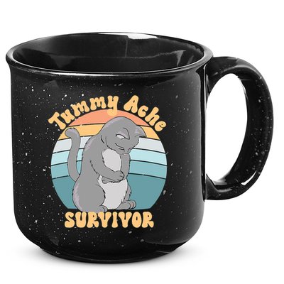 Tummy Ache Survivor Cat 15oz Campfire Ceramic Mug