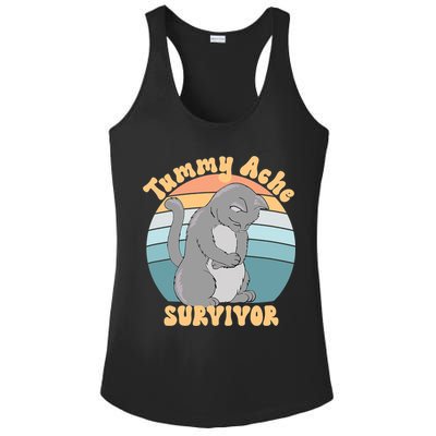Tummy Ache Survivor Cat Ladies PosiCharge Competitor Racerback Tank