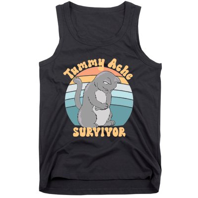 Tummy Ache Survivor Cat Tank Top