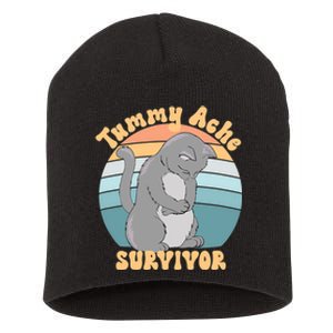 Tummy Ache Survivor Cat Short Acrylic Beanie