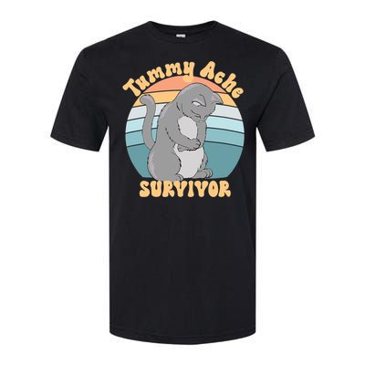 Tummy Ache Survivor Cat Softstyle CVC T-Shirt