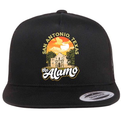 The Alamo San Antonio Texas Mission Vintage Retro Remember Flatbill Hat