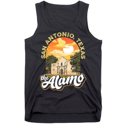 The Alamo San Antonio Texas Mission Vintage Retro Remember Tank Top