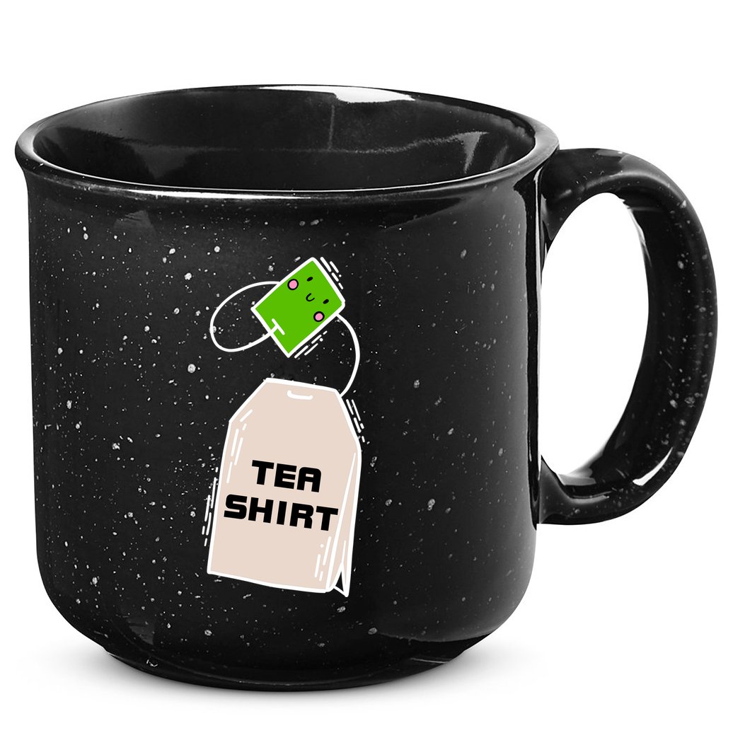 Tea Shirt Cute Tea Bag 15oz Campfire Ceramic Mug