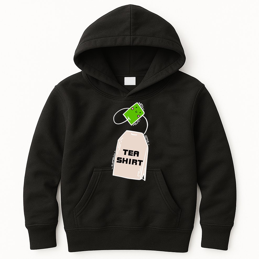 Tea Shirt Cute Tea Bag Kids Hoodie