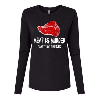 Tasty Meat Is Murder Womens Cotton Relaxed Long Sleeve T-Shirt