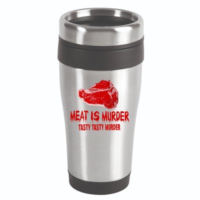 Tasty Meat Is Murder 16oz Travel Tumbler