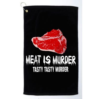 Tasty Meat Is Murder Golf Towel