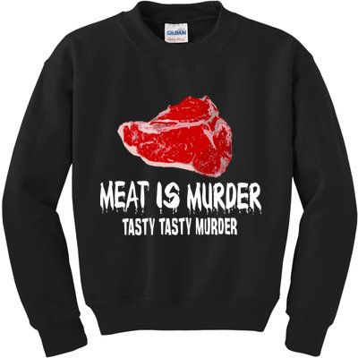 Tasty Meat Is Murder Kids Sweatshirt