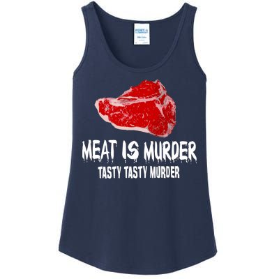 Tasty Meat Is Murder Ladies Essential Tank