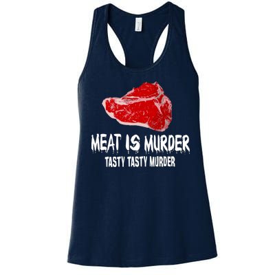 Tasty Meat Is Murder Women's Racerback Tank