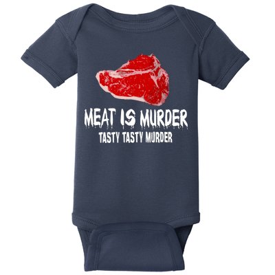 Tasty Meat Is Murder Baby Bodysuit