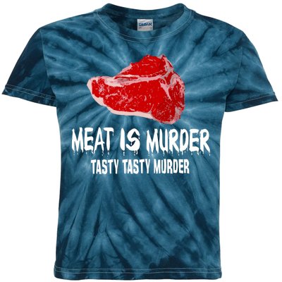 Tasty Meat Is Murder Kids Tie-Dye T-Shirt