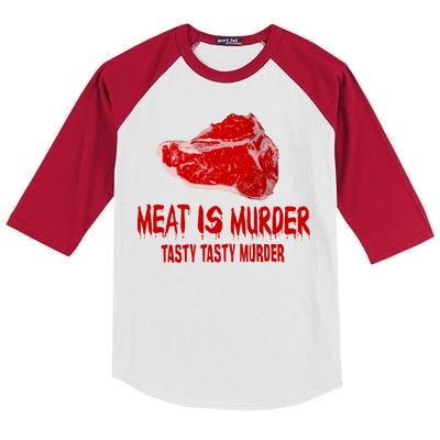 Tasty Meat Is Murder Kids Colorblock Raglan Jersey