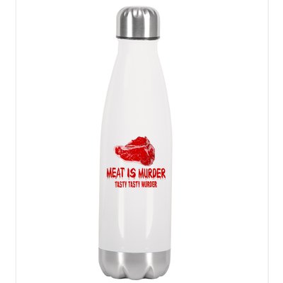 Tasty Meat Is Murder Stainless Steel Insulated Water Bottle