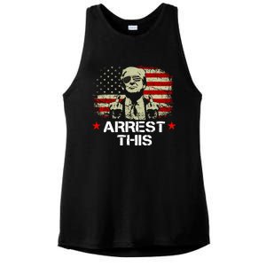 Trump Arrest This Funny Trump 2024 Convicted Felon Ladies PosiCharge Tri-Blend Wicking Tank