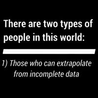There Are Two Types Of People Extrapolate Incomplete Data Flatbill Hat