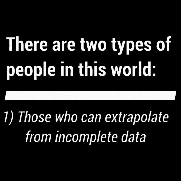 There Are Two Types Of People Extrapolate Incomplete Data Flatbill Hat