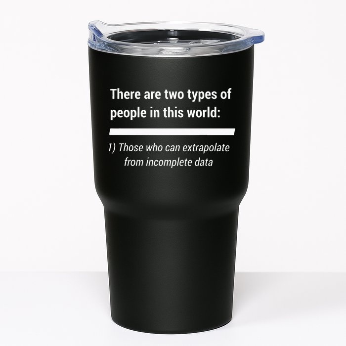 There Are Two Types Of People Extrapolate Incomplete Data Tumbler