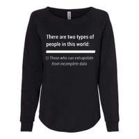 There Are Two Types Of People Extrapolate Incomplete Data Womens California Wash Sweatshirt