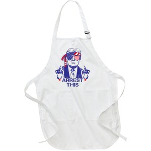 Trump Arrest This Funny Trump 2024 Convicted Felon Full-Length Apron With Pockets