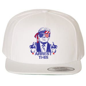 Trump Arrest This Funny Trump 2024 Convicted Felon Wool Snapback Cap