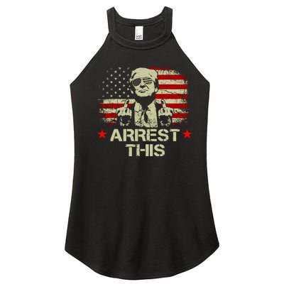 Trump Arrest This Funny Trump 2024 Convicted Felon Women's Perfect Tri Rocker Tank